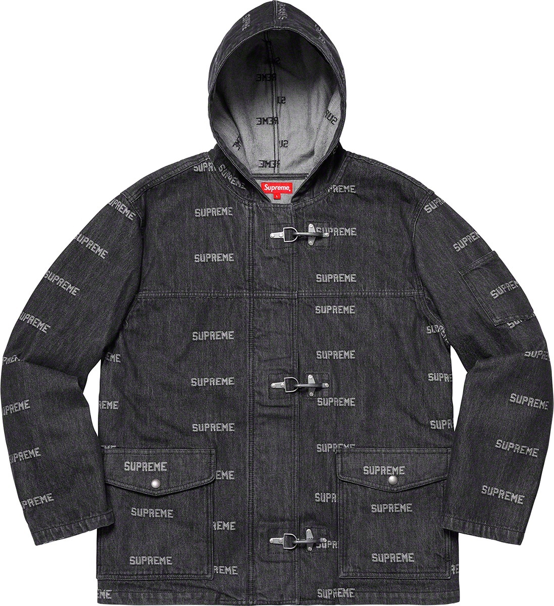 Logo Denim Turnout Jacket view 10